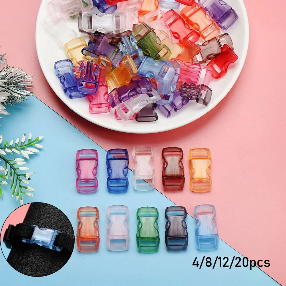 

Plastic Paracord Bracelet Accessories 3/8" 10mm Camp Bag Parts Dog Collar Strap Side Release Buckle Webbing Outdoor Tool