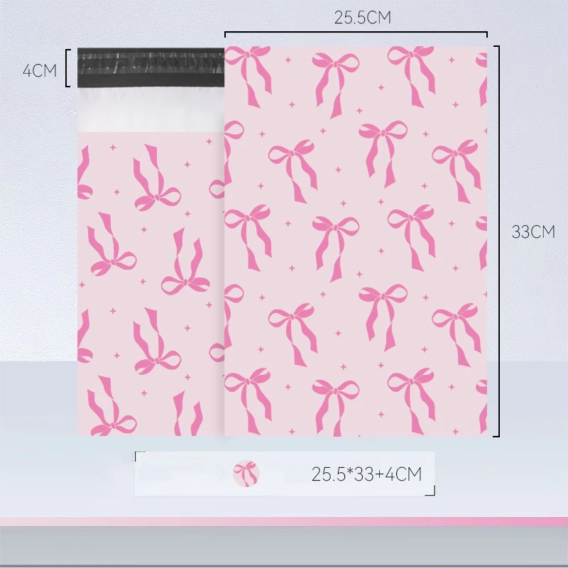 New Flower Pattern Clothing Courier Bags 50Pcs/lots Plastic Self Seal Mailing Bags Fashion Cartoon Waterproof Envelope Mail Bags