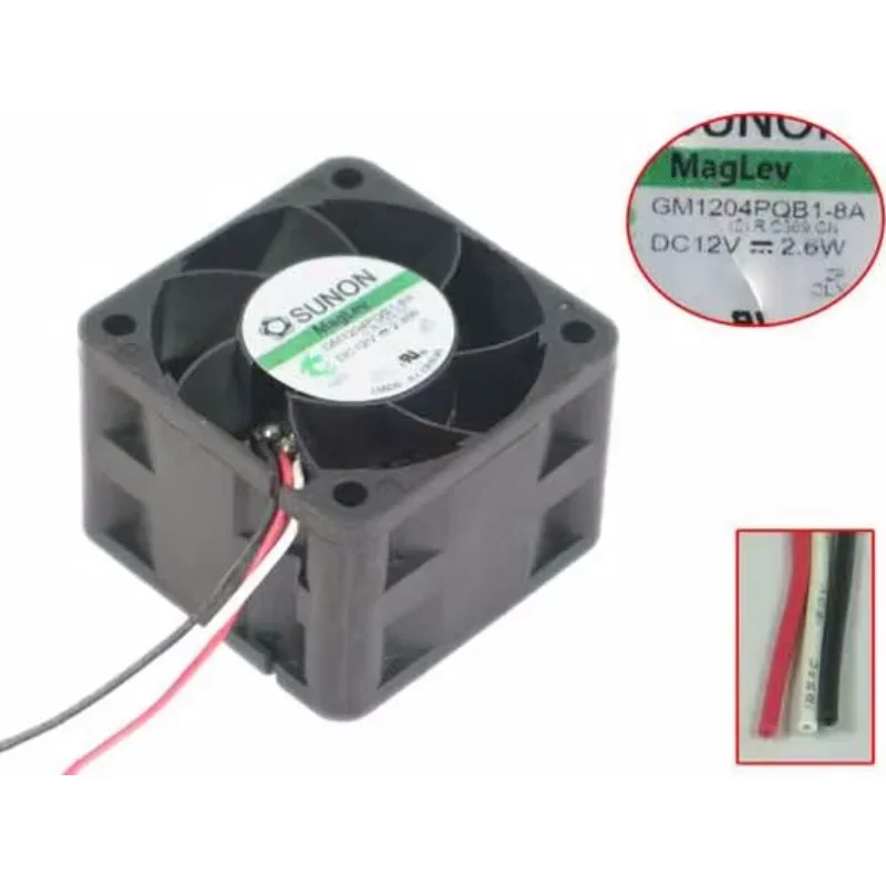 

SUNON GM1204PQB1-8A DC 12V 2.6W 40x40x28mm 3-wire Server Cooling Fan