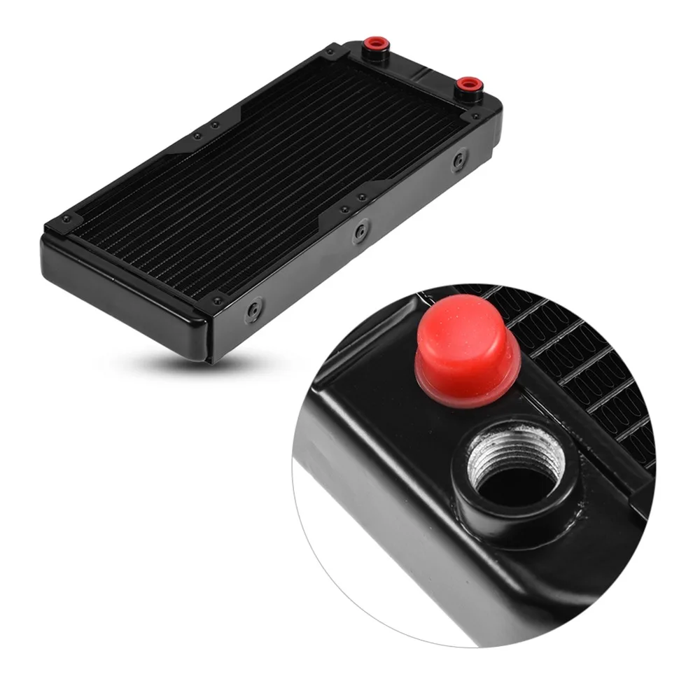 

High Performance G1/4 Port Water Cooling Cooler 240MM Size 18 Tubes Heat Exchanger CPU Heat Sink PC Computer