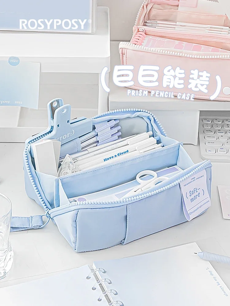 

Pencil case Stationery box Girl's new high-value ins wind large-capacity pencil case