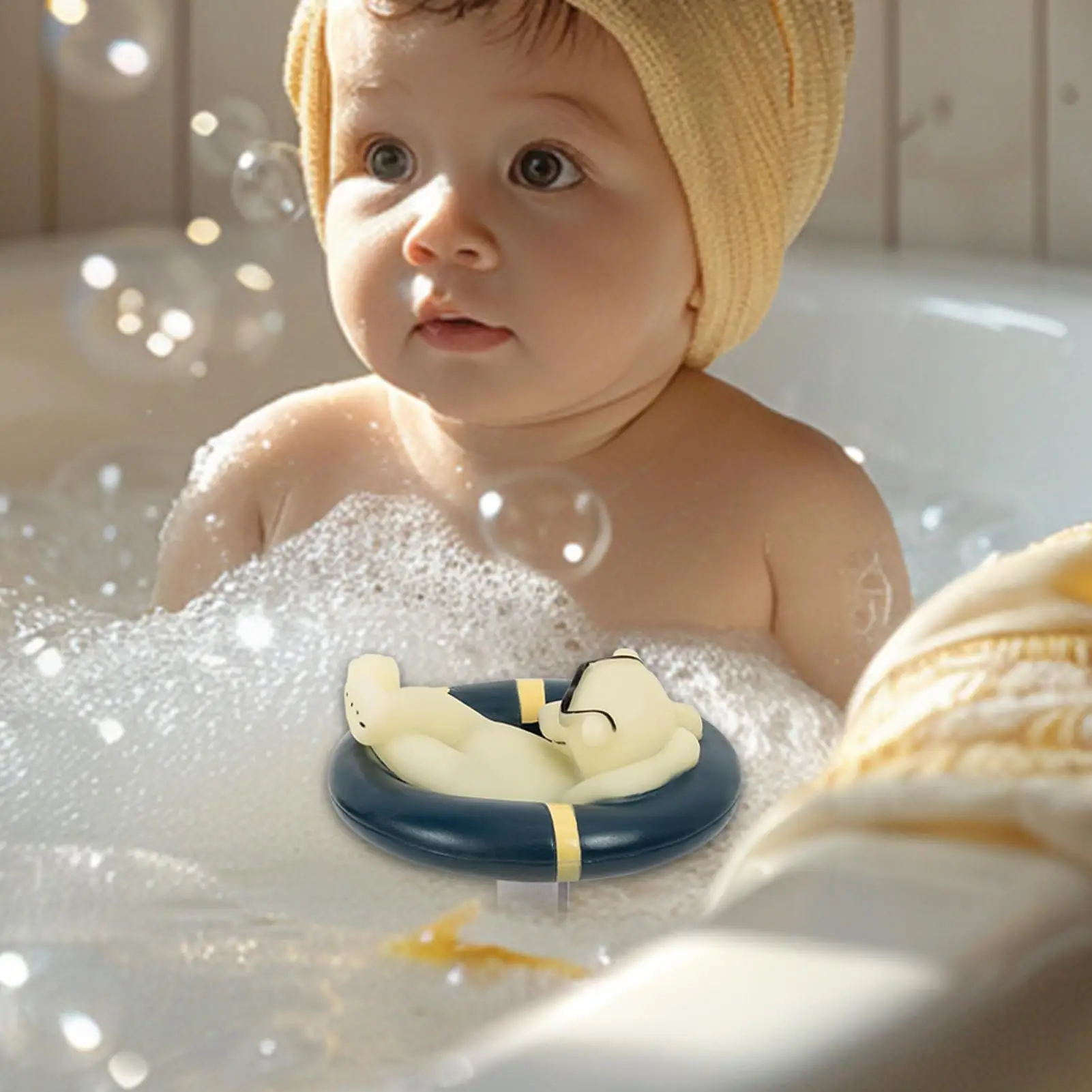 

NEW Polar Bear Multi-functional Swimming Pool Thermometer Water Temperature Meter Spa Fish Ponds Floating Probe Water detector