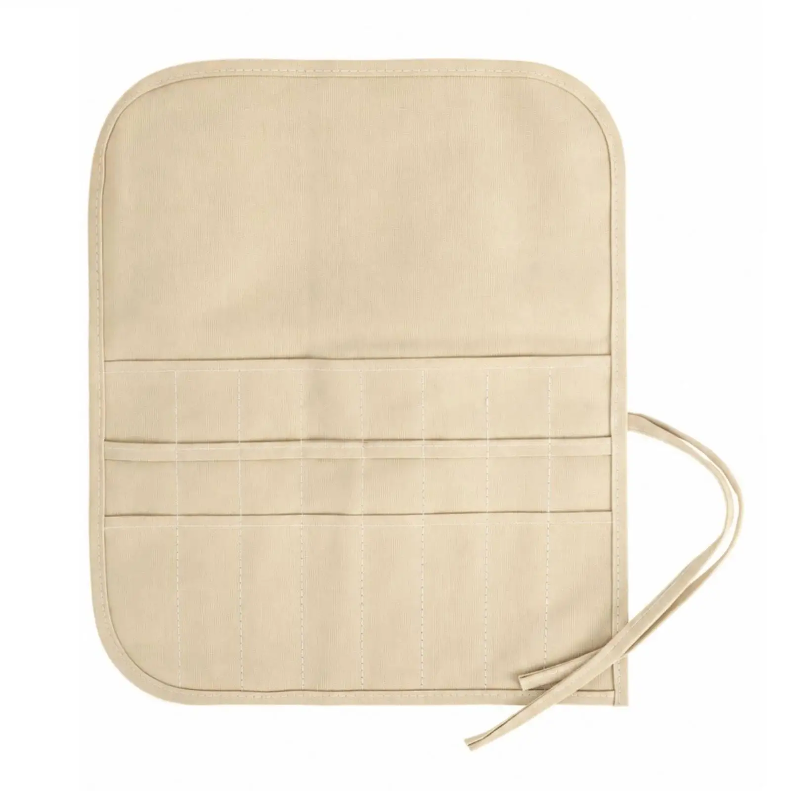 Knitting Stitch Tool Organizer Pouch Canvas Storage Case Roll Up Holder for Crochet Hooks Knitting Supplies Craft Accessories