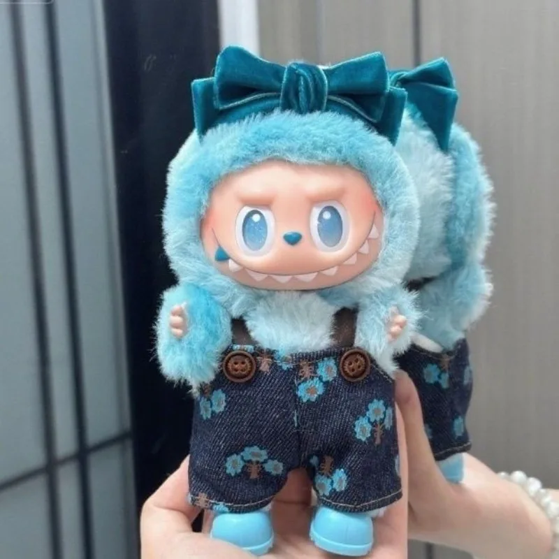 

17cm Clothes Labubu Doll Clothes Overalls Suit Pendant Vinyl Doll Fashion Clothing Decoration Only Doll Clothes for Sale