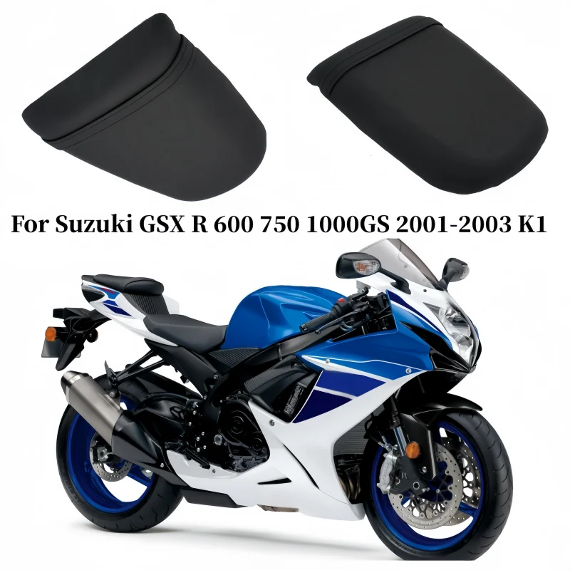 

Motorcycle cushion rear seat bag rear passenger leather seat For Suzuki GSX R 600 750 GSXR600 GSXR750 GSXR1000GS 2001-2003 K1