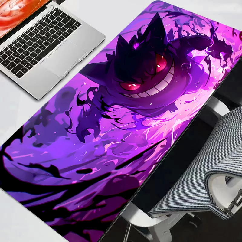 Pokemon Pikachu Gengar Mouse Pad gamer Large Keyboard NonSlip Rubber Computer rug Carpet Desk Mat PC Gamer Popular MousePad