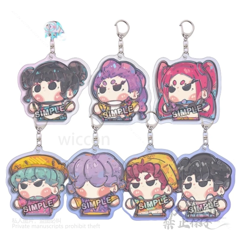 Anime Movie KPop Demon Hunters Superstar Boys Jasa Puntelli Portachiavi Tigri Simpatico accessorio Ciondolo Festa di Halloween Cospaly