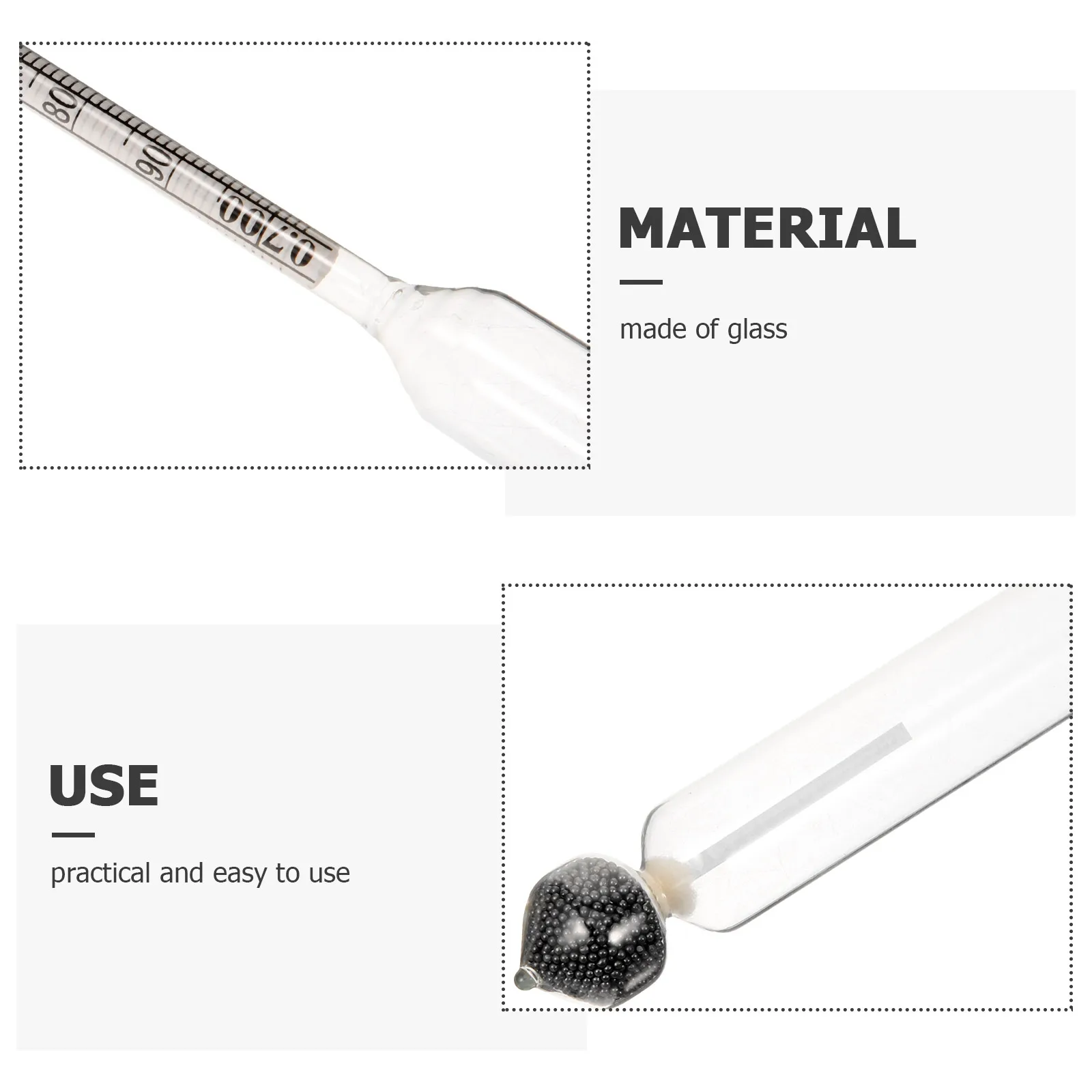 

Glass Density Meter High Precision Hydrometer for Mud Petroleum Diesel Sulfur Liquids Corrosion Resistant Liquid