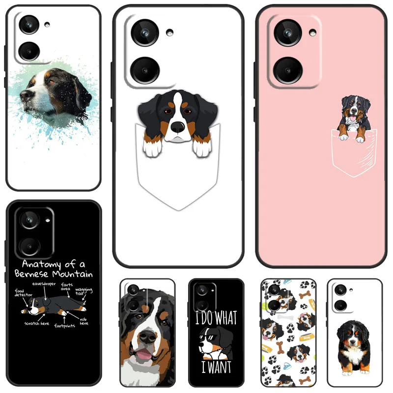 Bernese Mountain Dog For Realme 11 9 10 12 Pro Plus C55 C53 C51 C33 C31 C30 C25s C21Y C15 C11 GT3 GT Neo 5 Case