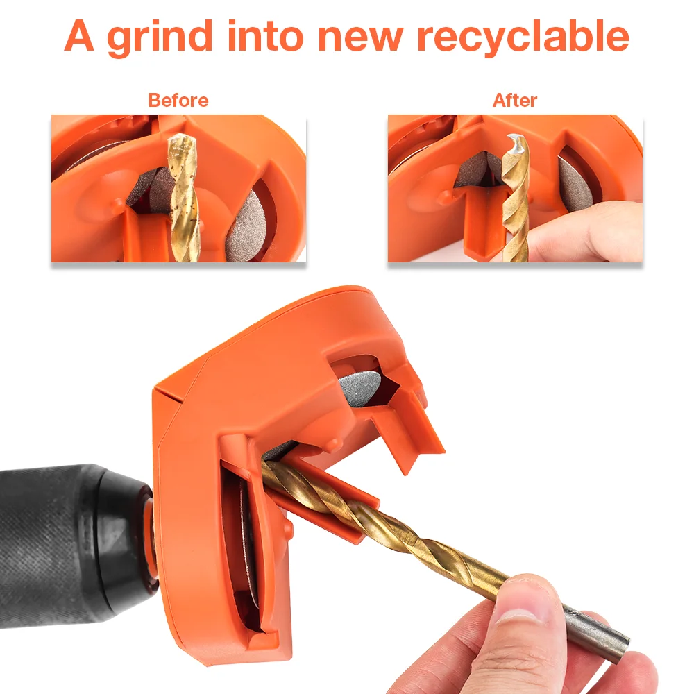 Electric Drill Bit Sharpener 2-16mm Diamond Milling/Twist Drill Bit Sharpener, Household Grinding Tools, Double-sided Polishing