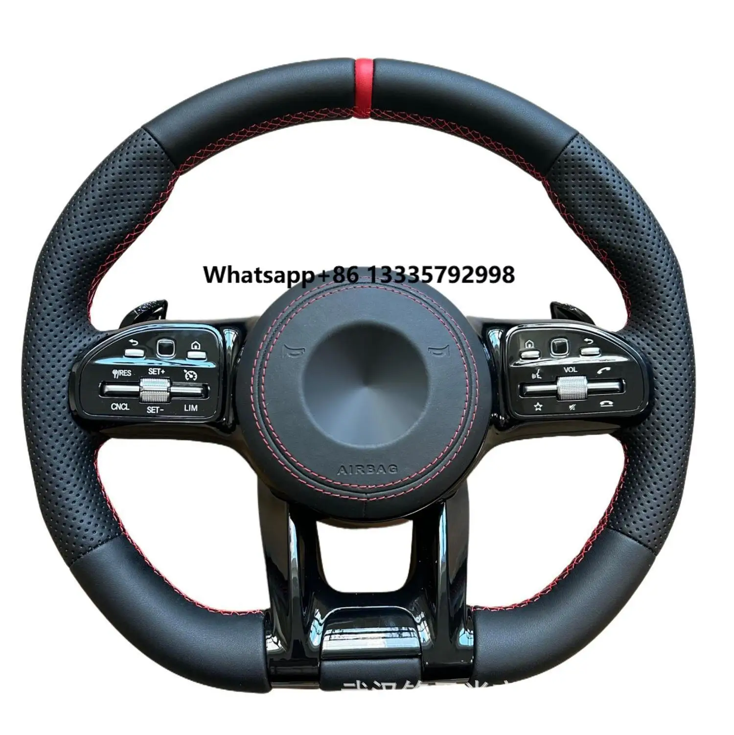 

Assembly Full Leather Car Steering Wheel for W204 W205 W211 W212 W214 W215 AMG GLE CLA