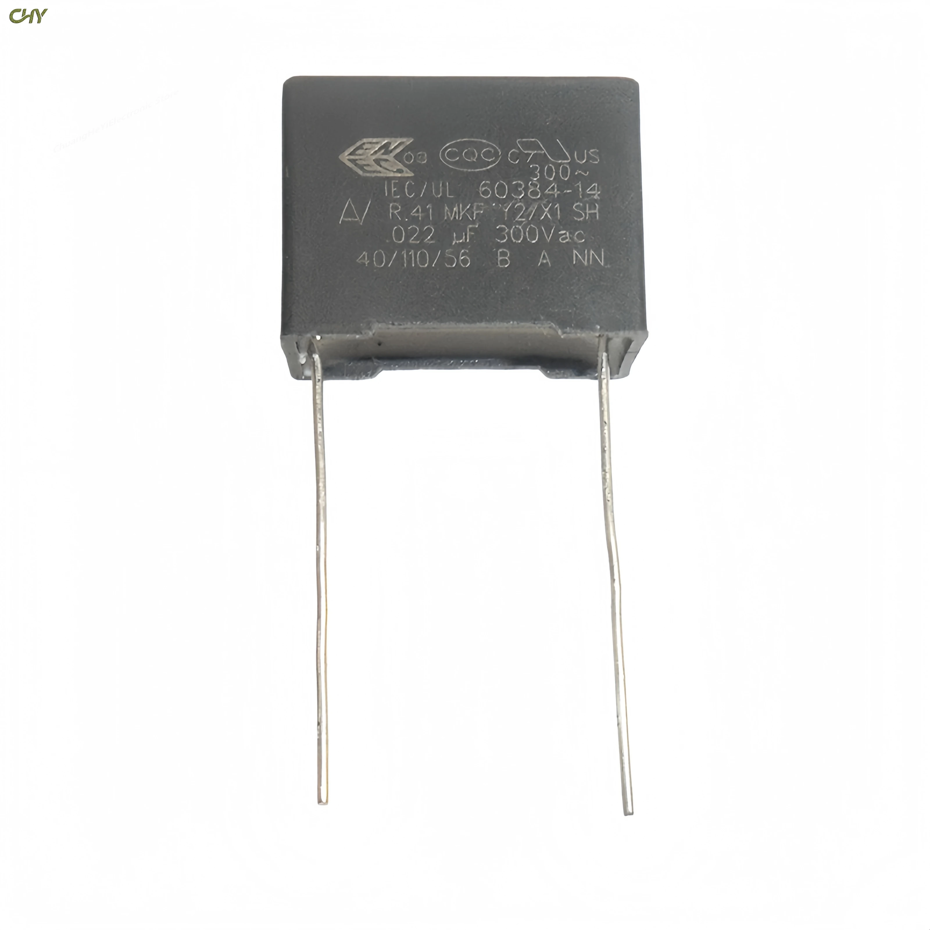 

5 шт./лот R41 MKF 300V 0.022μF/22nF Y2/X1 SH Пленочный конденсатор 17.5мм (длина) * 13мм (ширина) * 7мм (толщина) Шаг выводов 14мм