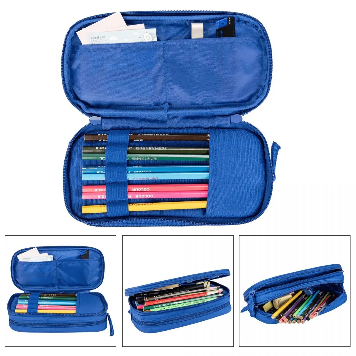 Imagem -04 - Grandes Bolsas de Lápis de Armazenamento para Estudantes Zipper Stationery para Alunos da Escola Soccer Sport Pencil Cases Football Balls Pen