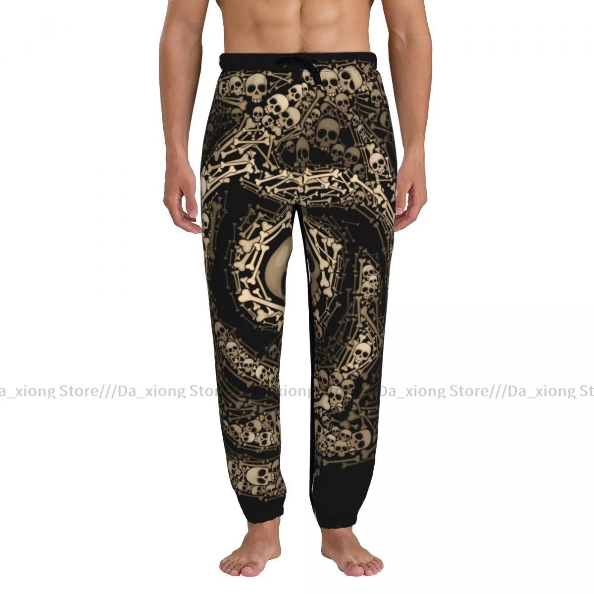 Casual Jogger Pants Rose Skulls And Bones Men Fitness Gyms Pants Outdoor Sweatpants Pants Mens Trousers