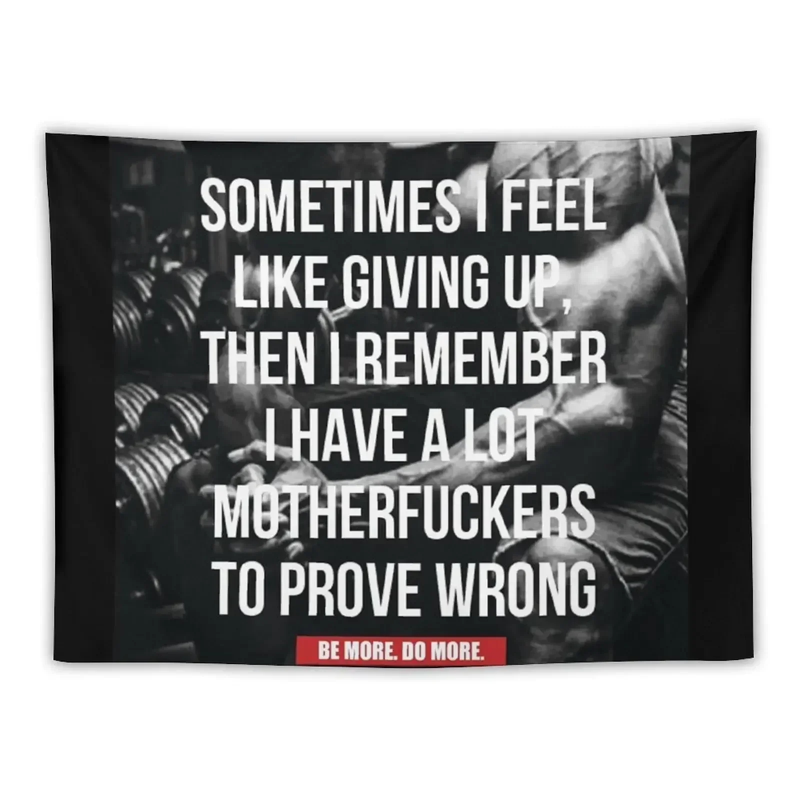 Bodybuilding Inspirational Workout Quote Tapestry Wall Deco Home And Comfort Decor Wall Tapestries House Decorations Tapestry