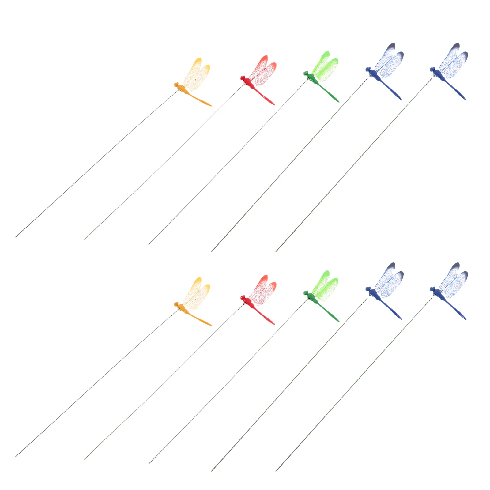 

24pcs 8 5cm Realistic Dragonfly Stakes Durable Pvc Versatile Garden DecorOutoor Enhancer Lifelike Design Easy Installation