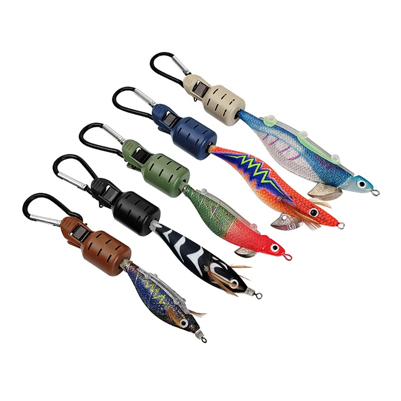 جديد 9 قطعة مجموعة أدوات حماية الطعم على شكل سمكة Webfoot الأخطبوط Egi السنانير غطاء الحبار مظلة إغراء غطاء مع حلقة تسلق صيد السمك