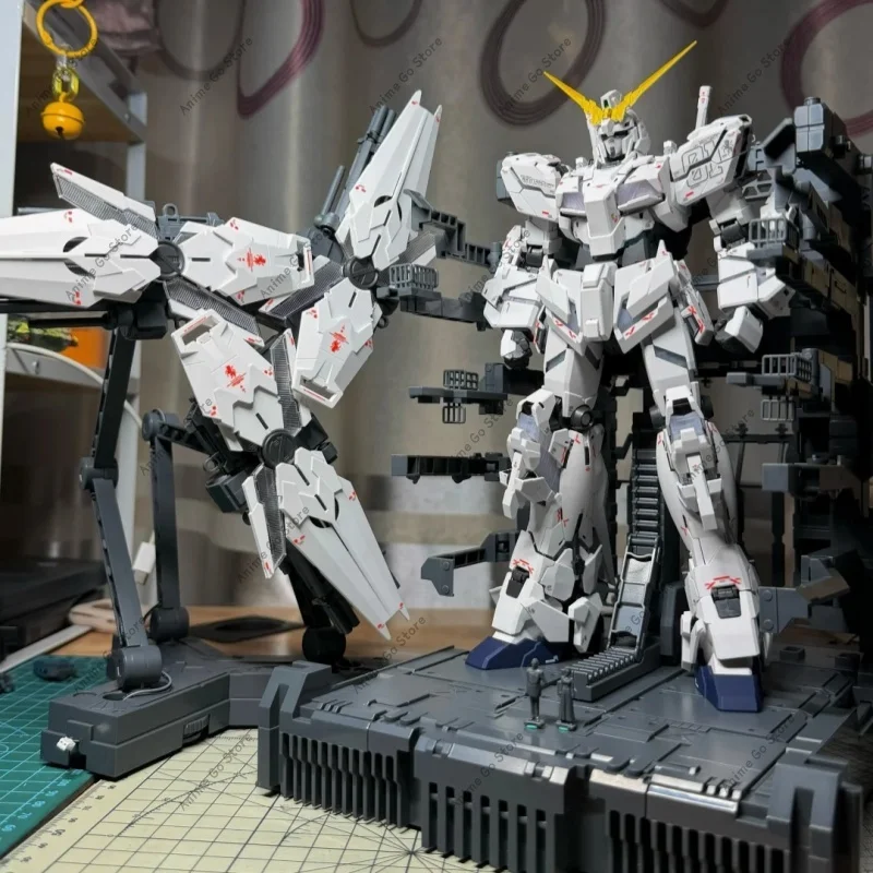 

Fixed Version SHENSHOU MGEX RX-0 Unicorn Assembly Model Kits Plastic skeleton Anime Action Figure Robot Plastic Model Toys