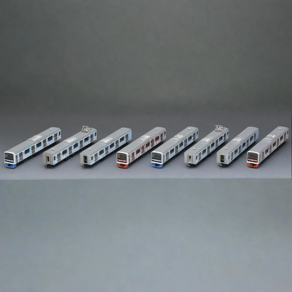 TOMIX N Scale 1/160 Train Model Izukyu Aloha Train 8 Cars Set with Powered Car 98762 Railway Model Adult Toy Gift