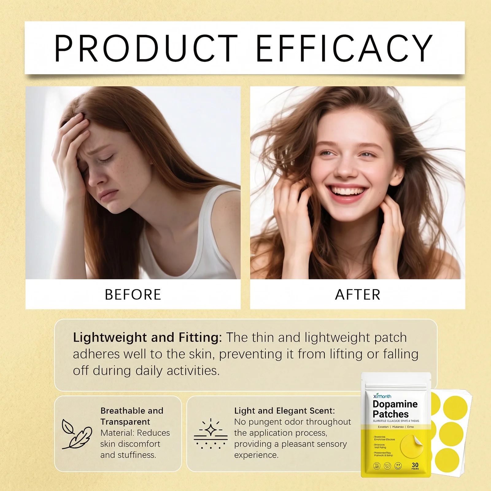 도파민 패치 활력 증진 즉각적인 기분 및 집중력 향상 - Health Wellness Vitality 리뷰 및 가격