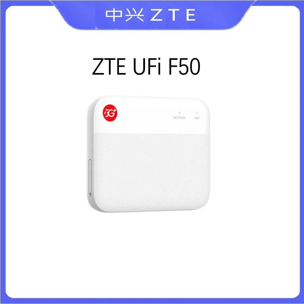 2024 New Original ZTE UFi F50 5G Pocket MiFi 5G Sub-6 SA/NSA N1/5/8/28/41/78 4G Cat15 2.4G/5G Wifi (No battery)