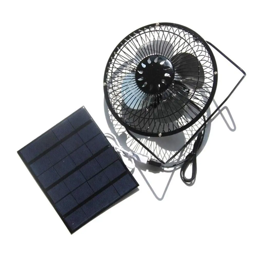 

Solar Powered Fan Exhaust Fan 5W Weatherproof Solar Panel With DC Fan Air Extractor For Camping Greenhouse Kitchen Animal House