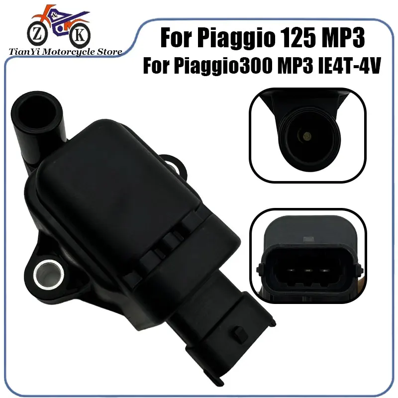 

1PCS Motorcycle Ignition Coil For Piaggio125MP3 300 MP3 IE4T-4V Tricycle Scooter Ignition Coil Plug 380.4025.1A / 77380008