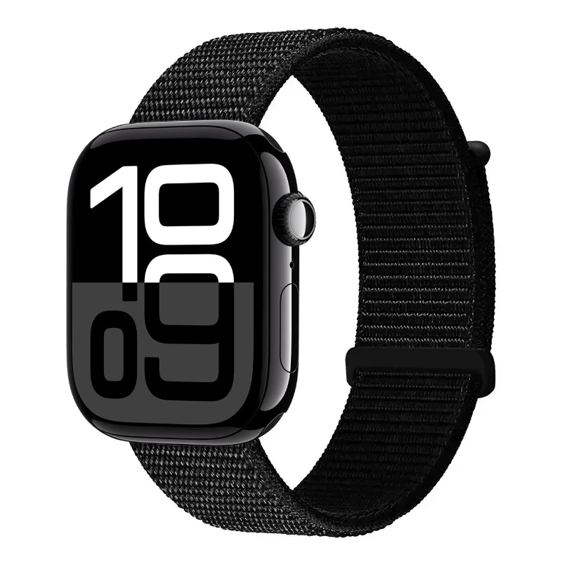 Nylon Loop Strap For Apple Watch Band Ultra 2 49mm Series 10 9 8 7 46mm 42mm 45mm 41mm Bracelet iWatch 6 5 4 SE 44mm 40mm Correa