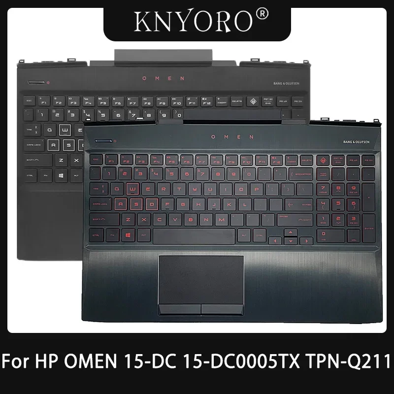 Imagem -01 - Teclado Gamer Retroiluminado para hp Original Laptop Palmrest Top Case Omen 15-dc 15-dc1055tx Tpn-q211 L30195001 L30194-001 teclado gamer retroiluminado para hp original laptop palmrest top case omen 15 dc 15 dc1055tx tpn q211 l30195001 l30194 001 01