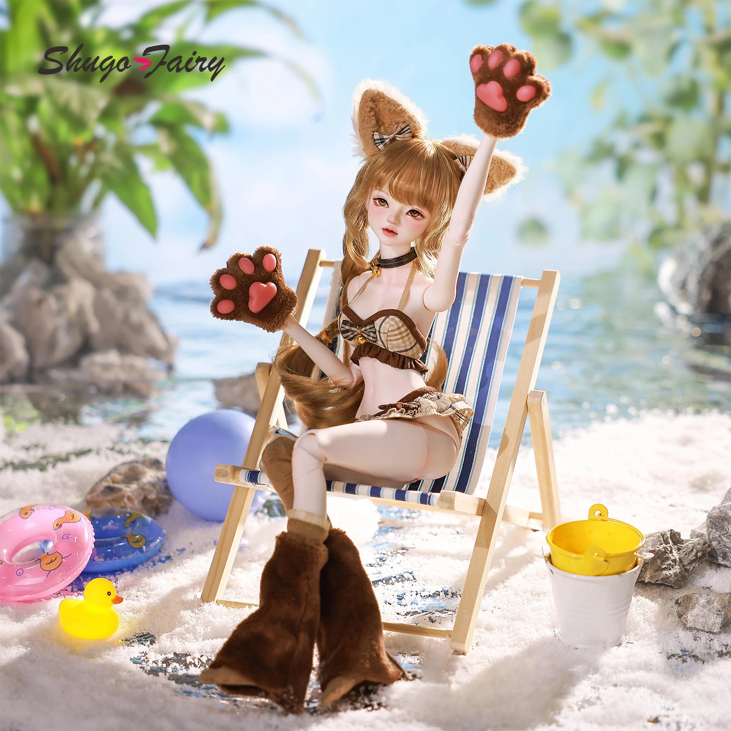 

BJD Doll 1/4 Liano F Full Set Hen Party Lingerie Show Shugafairy Toy resin Figure