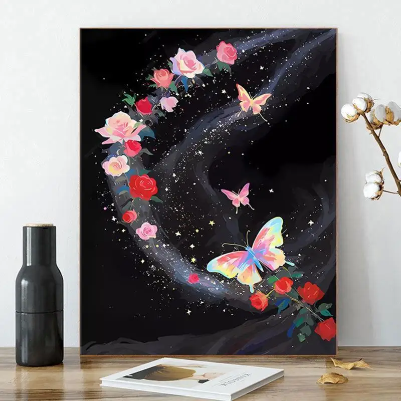 

5368002 Digital oil painting living room decorative painting sofa background wall hanging painting