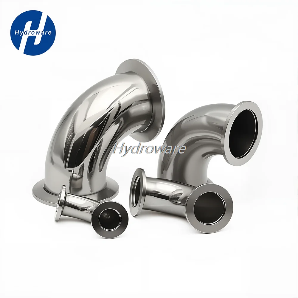 SS304 Stainless Steel KF Vacuum Flange Fittings - KF16-50 Tee/Elbow/Four-Way Triple Clamp High-Seal for Pharma Lab Industrial