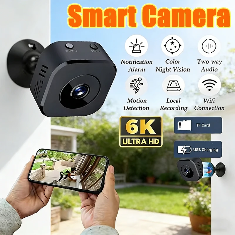 Mini HD 6K Camera WiFi Wireless Monitoring Security Protection Remote Monitor Camcorders Video Surveillance Smart Home 2026 NEW