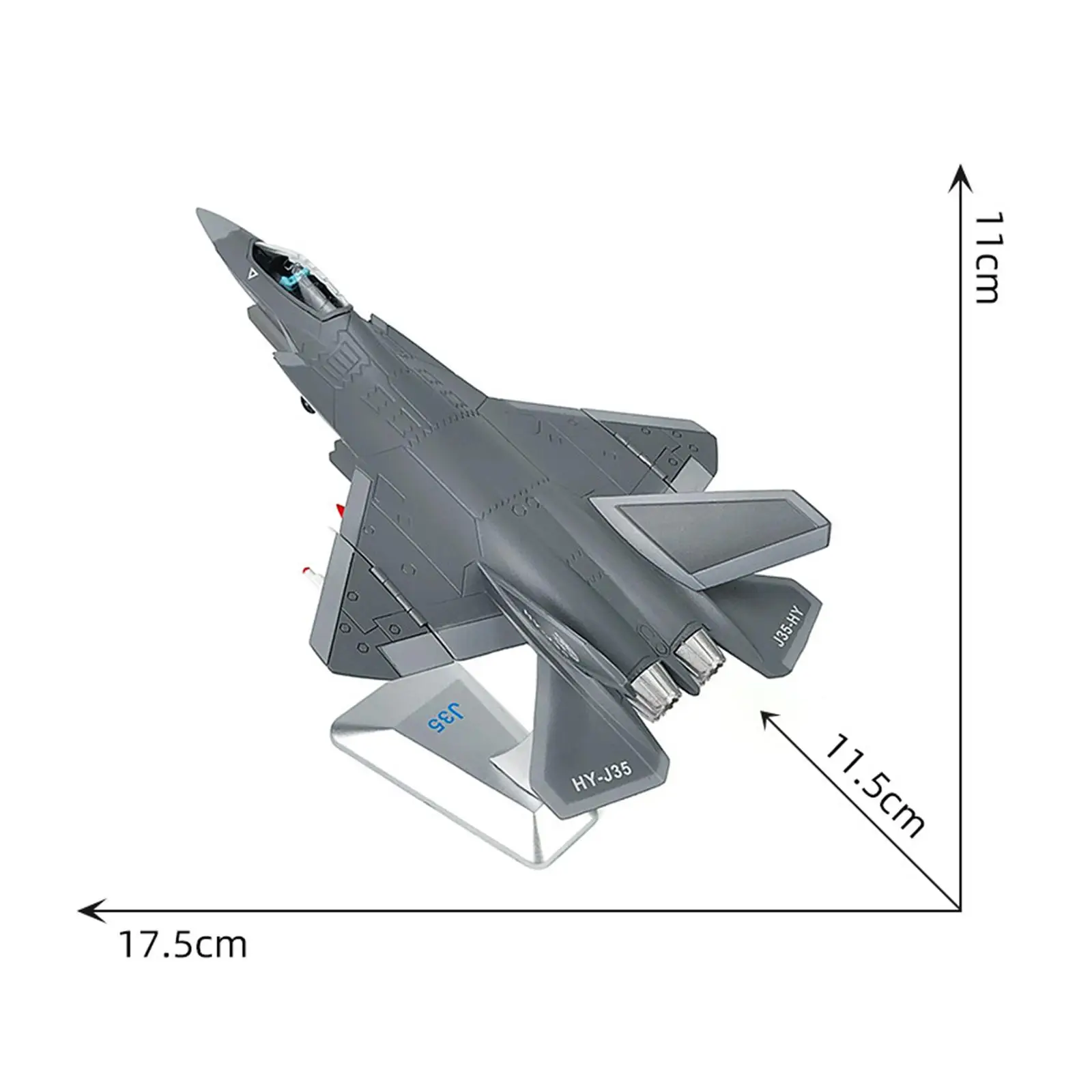 1:100 J35 Plane Model Airplane Miniature Model Aircraft Plane Model Fighter Model for Living Room Bedroom Shelf Cafe Gift