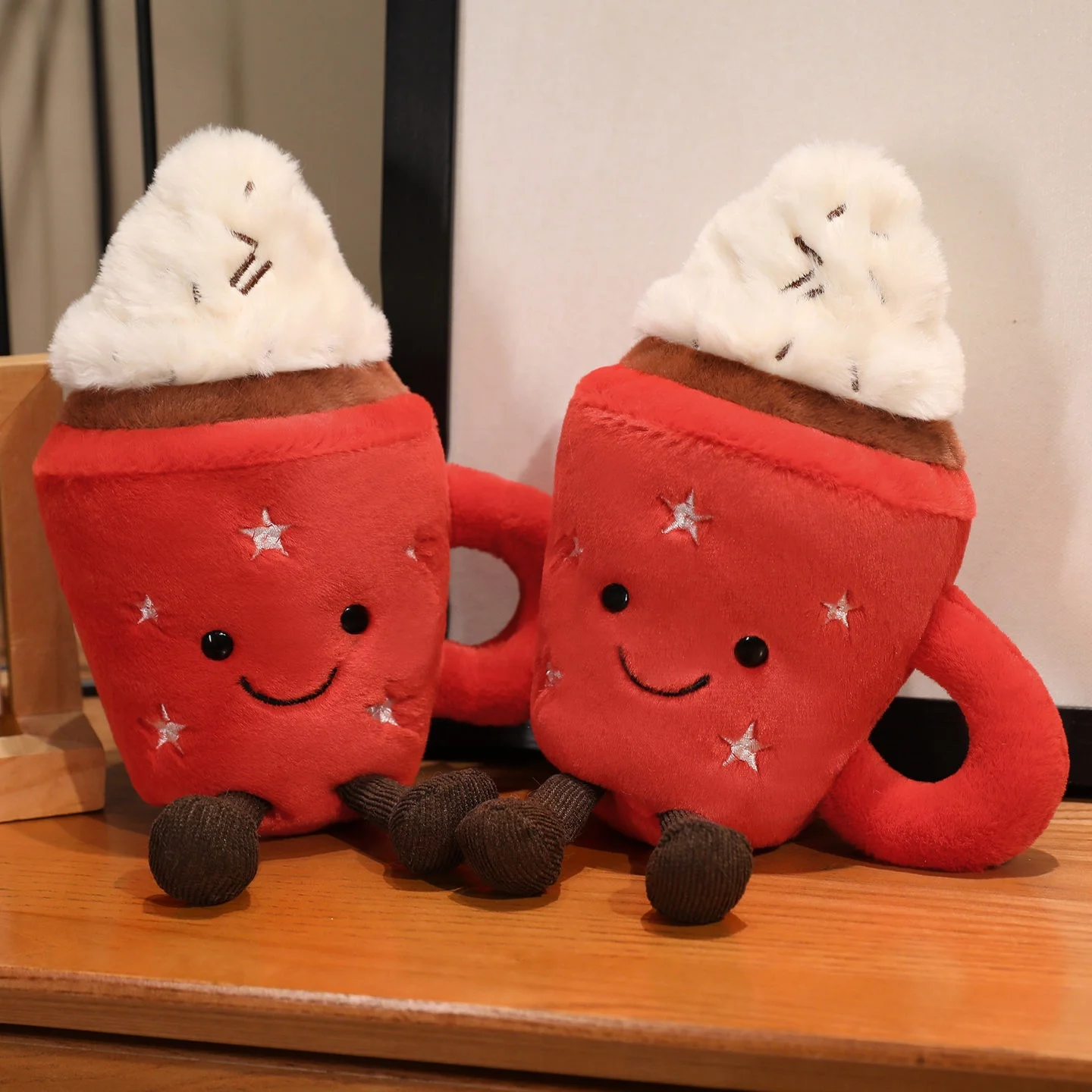 

Cute Plush Doll Toy Ice Cream Cup Stuffed Animal Comfort Gift For Girls Birthday Soft Snack Collectible Toys soft texture