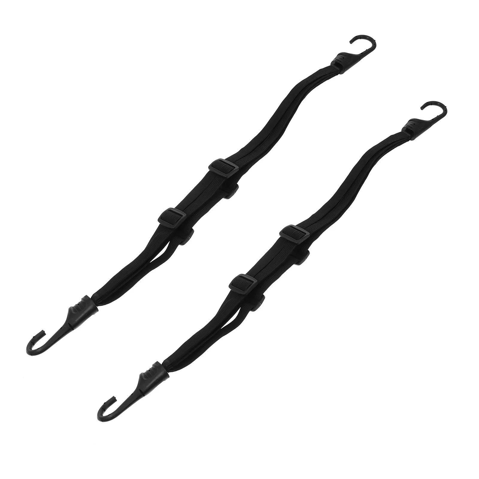 2Pcs Elastic Rope Bike Strapping Lashing Strap Trunk Cargo Tie Down Band Polyester Plastic Small Storage Easy Use Elegant