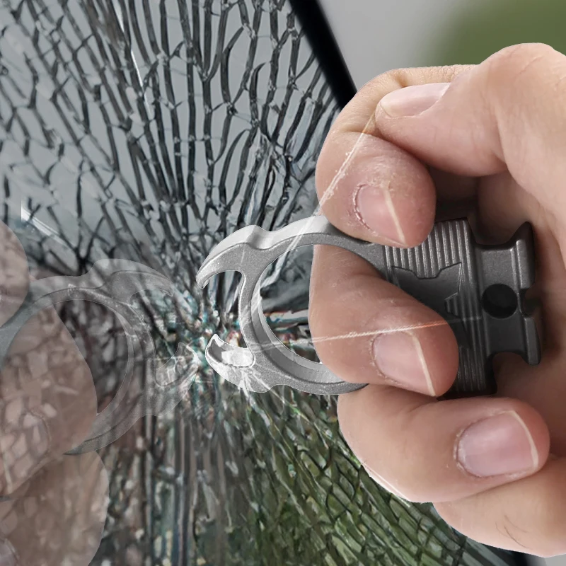 Stainless Steel/Solid/Tools To Prevent Injury/Provide Safety/EDC Double Headed Window Breaker/Bottle opener/Emergency Equipment