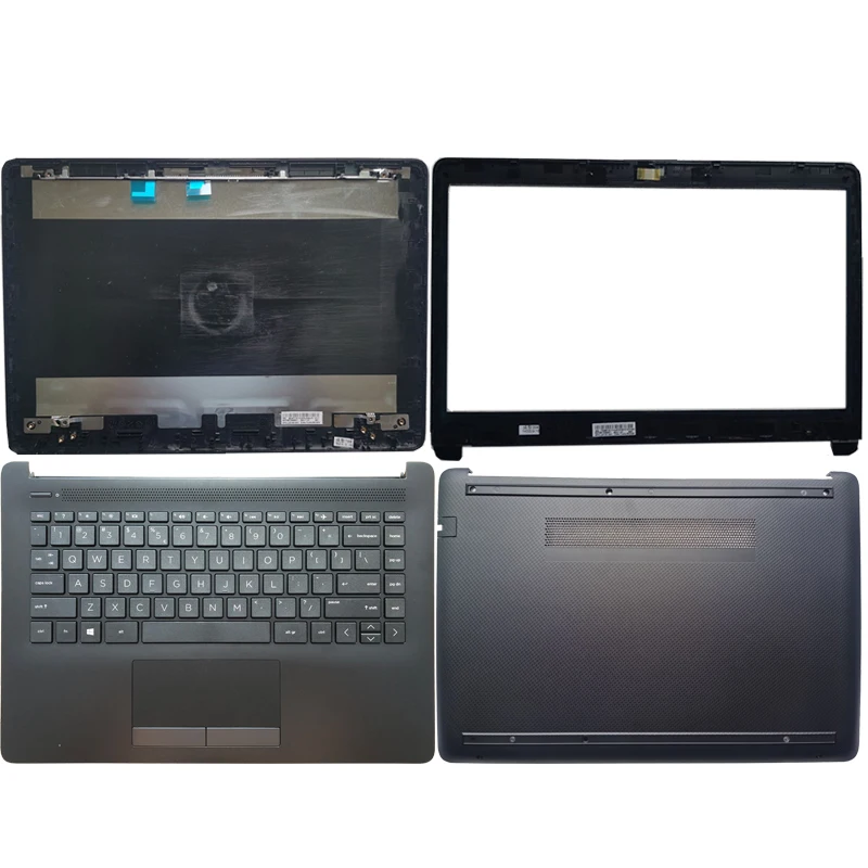 New For HP 14-CK 14-CM 14T-CM 14Z-CM Rear Lid TOP Case Laptop LCD Back Cover/LCD Bezel Cover /US With palmrest/Bottom Case