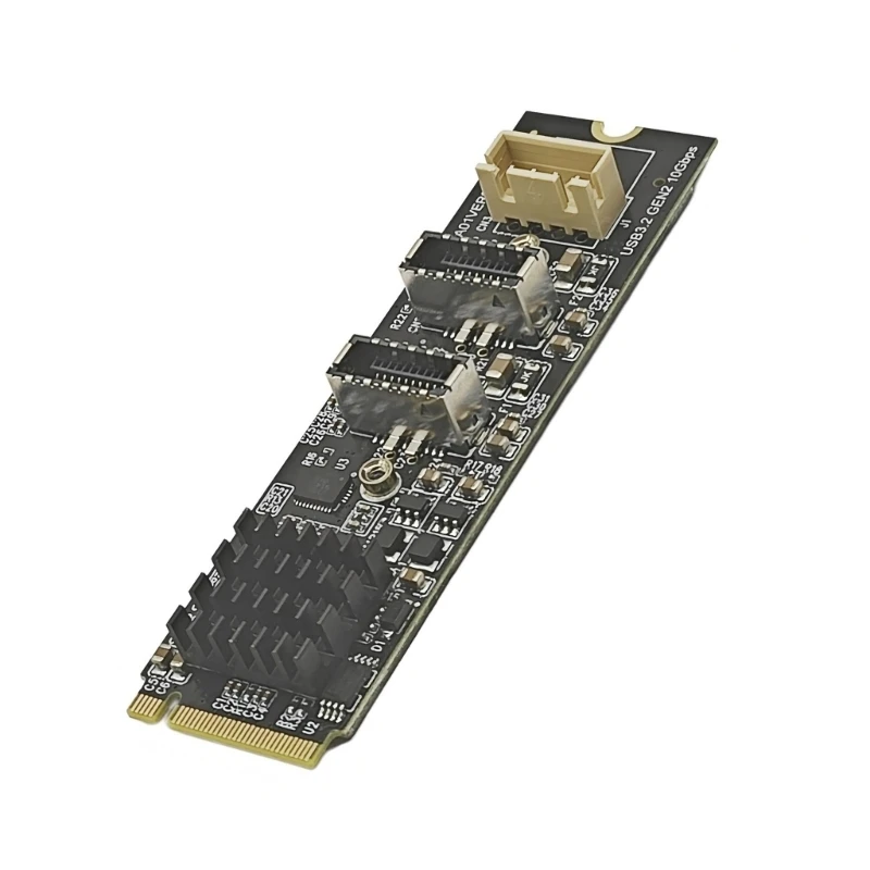 U55C Two Outlet Type C Extension Module From PCIe Opening 10Gbps Speed Matching USB 3 Version 2 And Storage