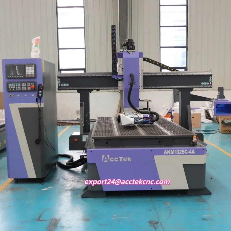 Professional 4 Axis Woodworking Machine 1300*2500mm 2D 3D Cnc Router Machine 1325 Wood Router for Wood Sculptures