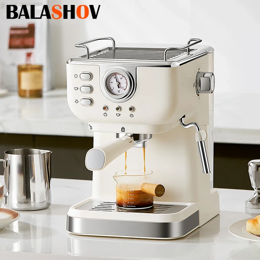 20 Bar Electric Espresso Coffee Machine Cafetera Semi Automatic Coffee Maker 220V EU Automatic Milk Frother Cappuccino Hot Water