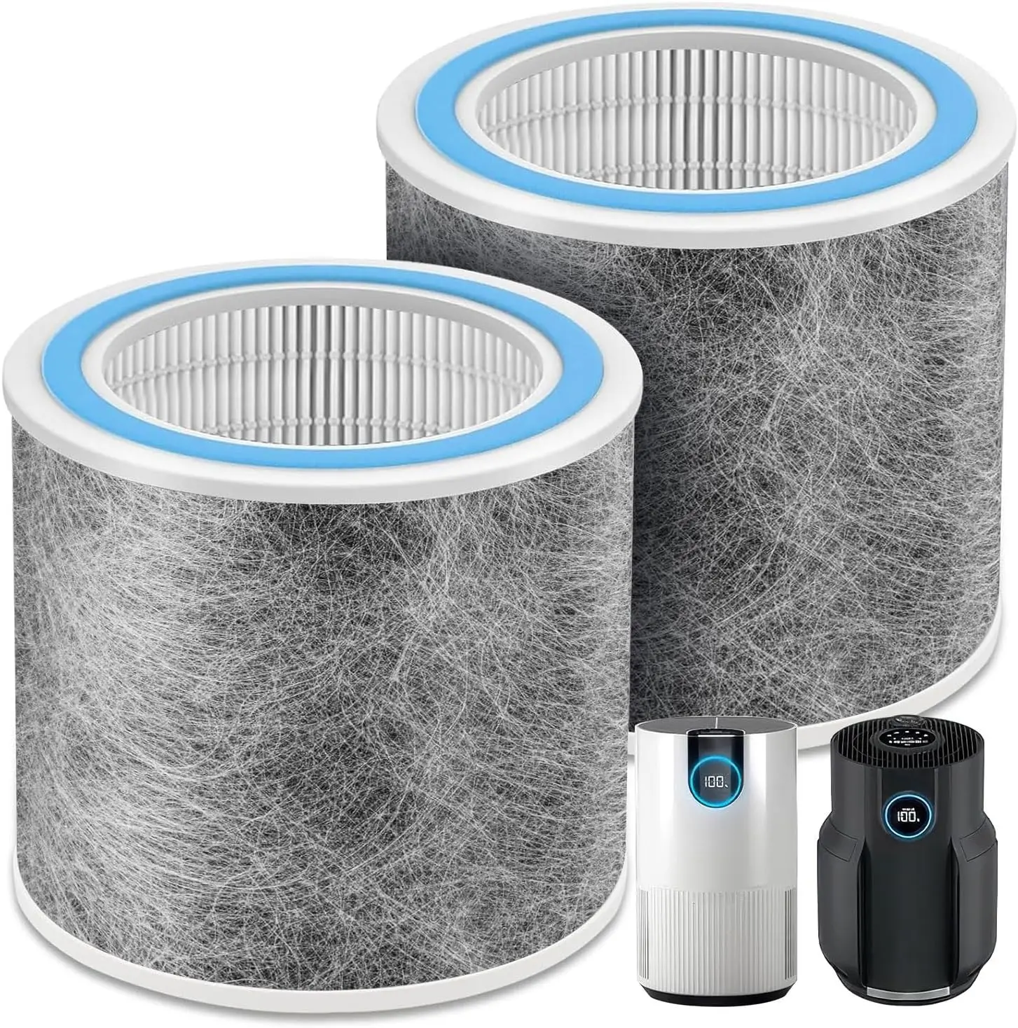 

Shark HP102 / HP102PET Replacement Filters, True HEPA 99.97% Filter for HC450 HC455 HP132 HP152 Air Purifier, Parts HE1FKPET