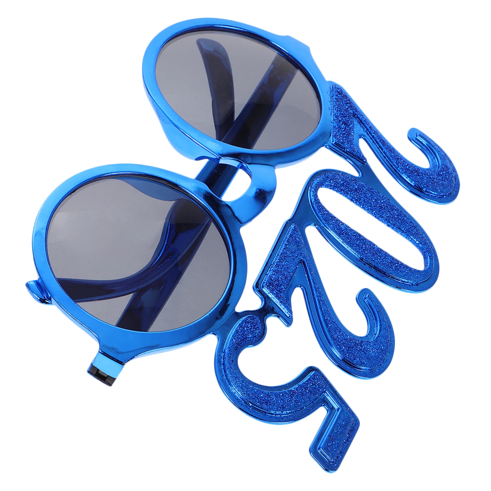 

Glasses Digital 2025 Eyeglasses Prop Eyewear Decoration Funny Other Happy New Years Kit Blue Photo