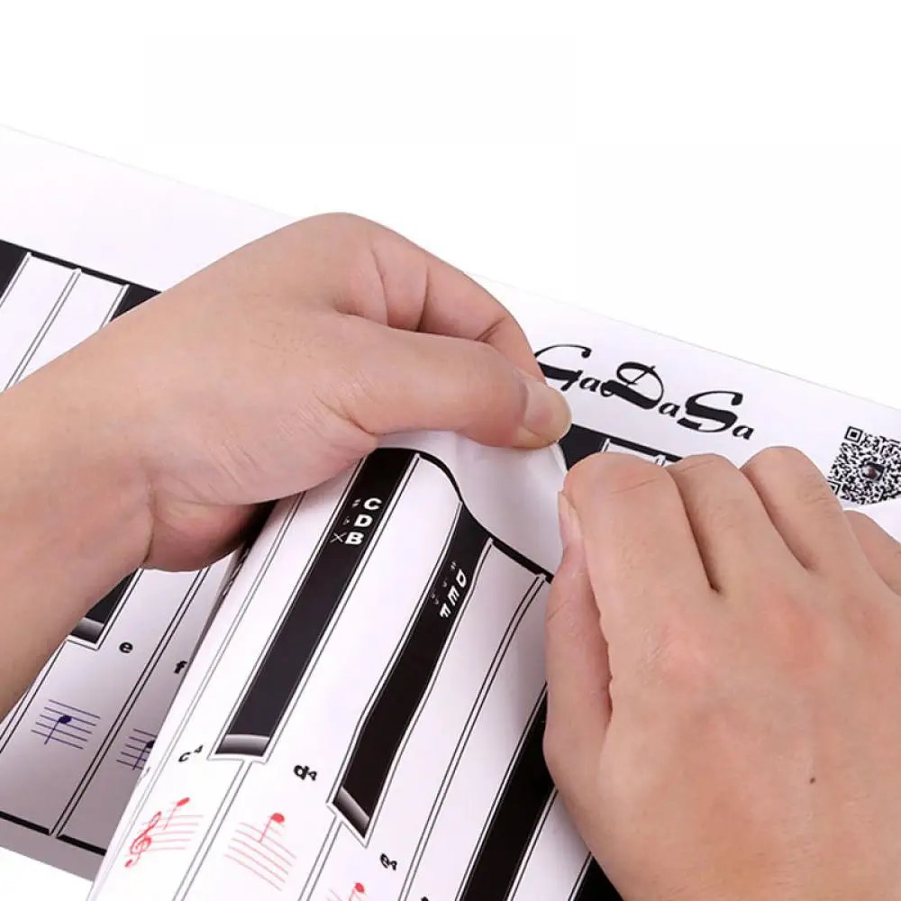 Portable Waterproof Flexible 88 Key Electronic Piano Keyboard Practice Card