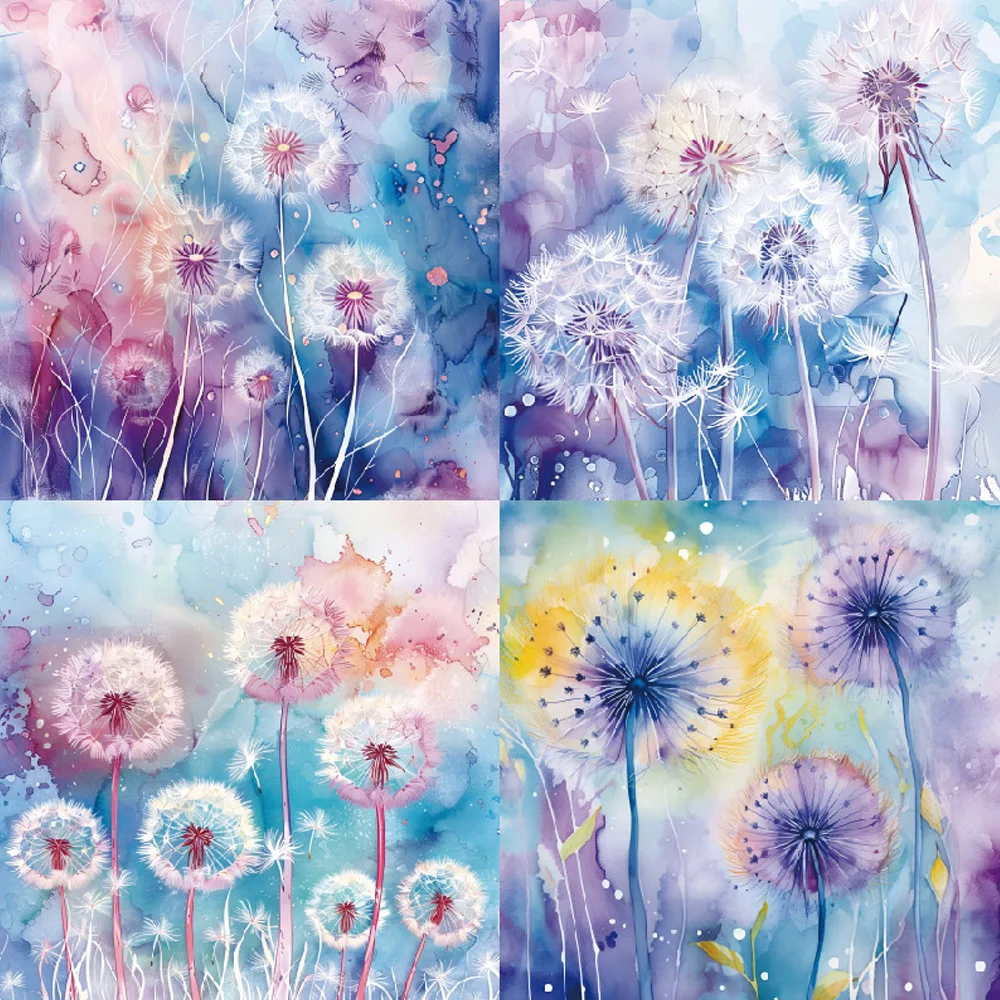 KSCRAFT 24sheets The Dandelion Paper Pack for DIY Scrapbooking Card Making Album Paper Craft