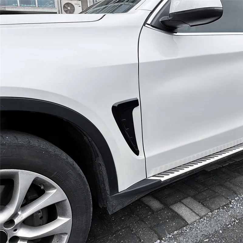 

Car Side Vent Air Flow Intake Hood Side Fender Vent Bonnet Cover Trim For BMW X5 F15 2014-2018