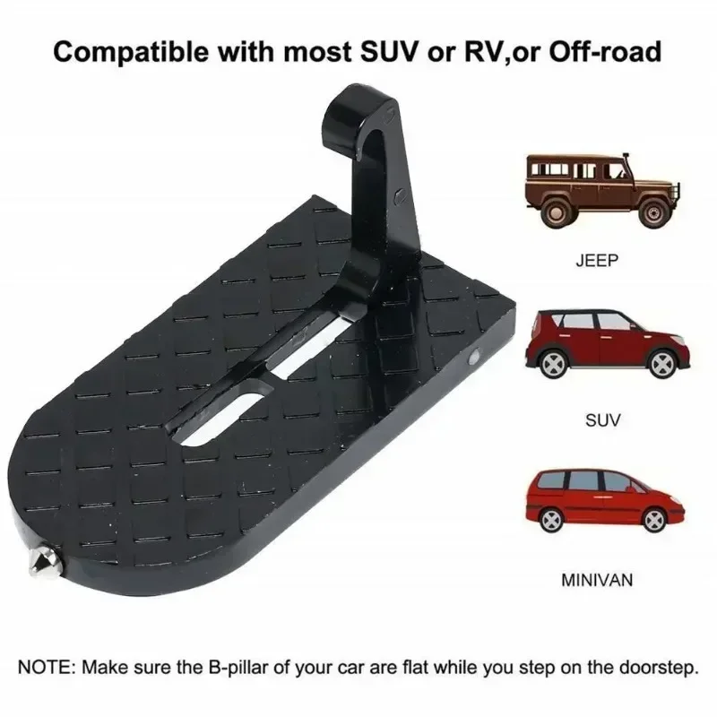 Foldable Car Roof Rack StepUniversal Hook  Car Door Step Multifunction  Foot Pedal Aluminium Alloy Safety Car Accessories