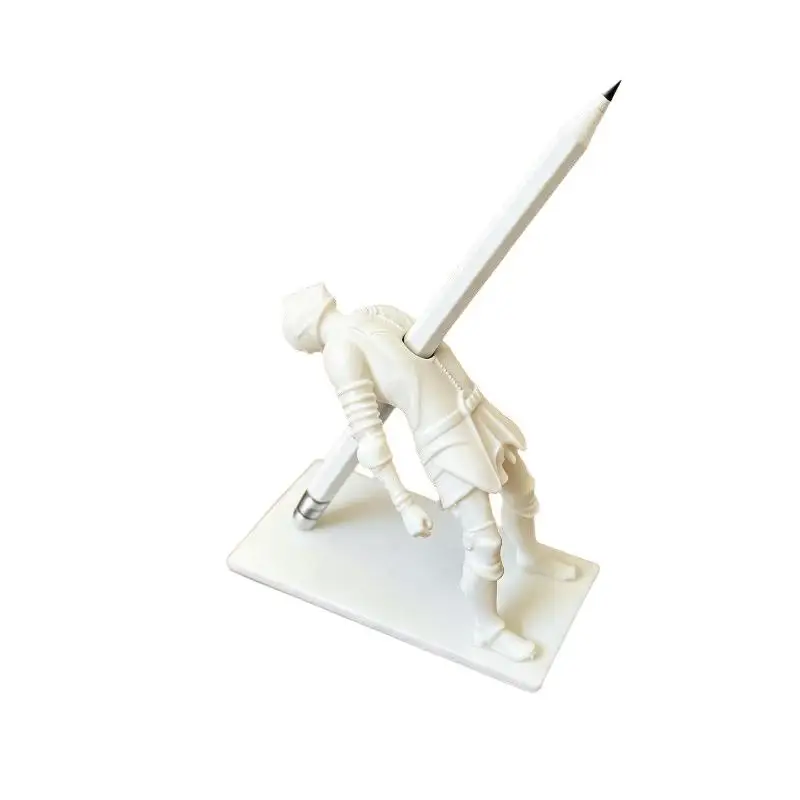 Medieval Death Knight Pen Holder Desktop Pen Stand Knight Desk Organizer