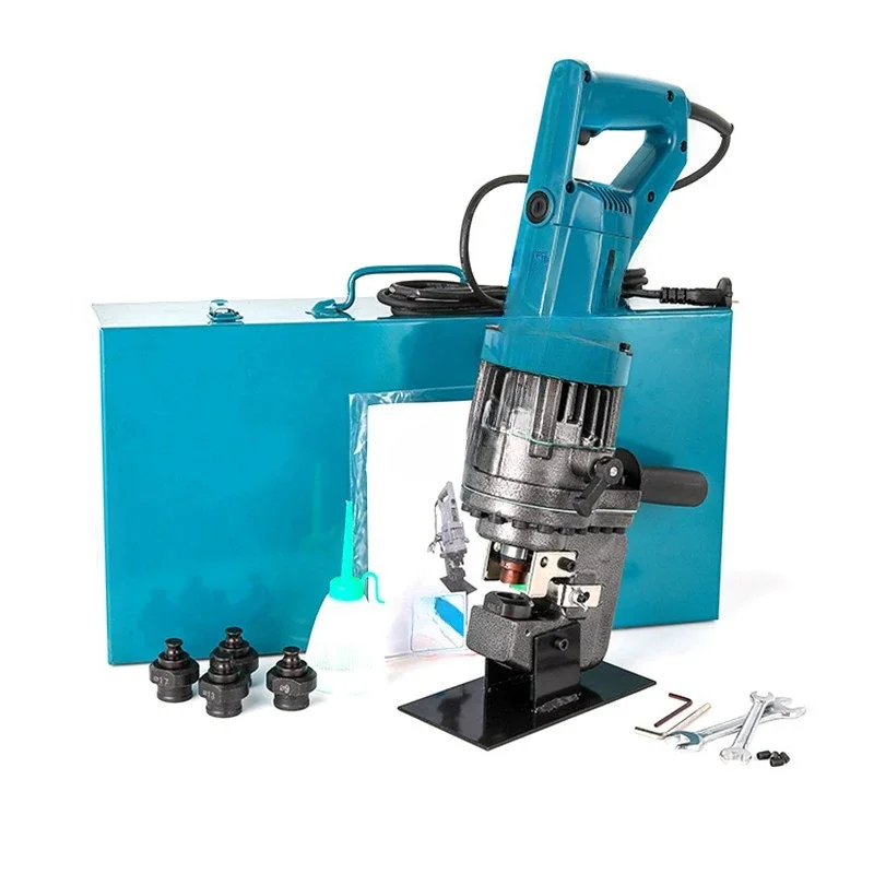 Electric hydraulic punching machine, plug-in integrated punching machine, handheld small angle iron groove X