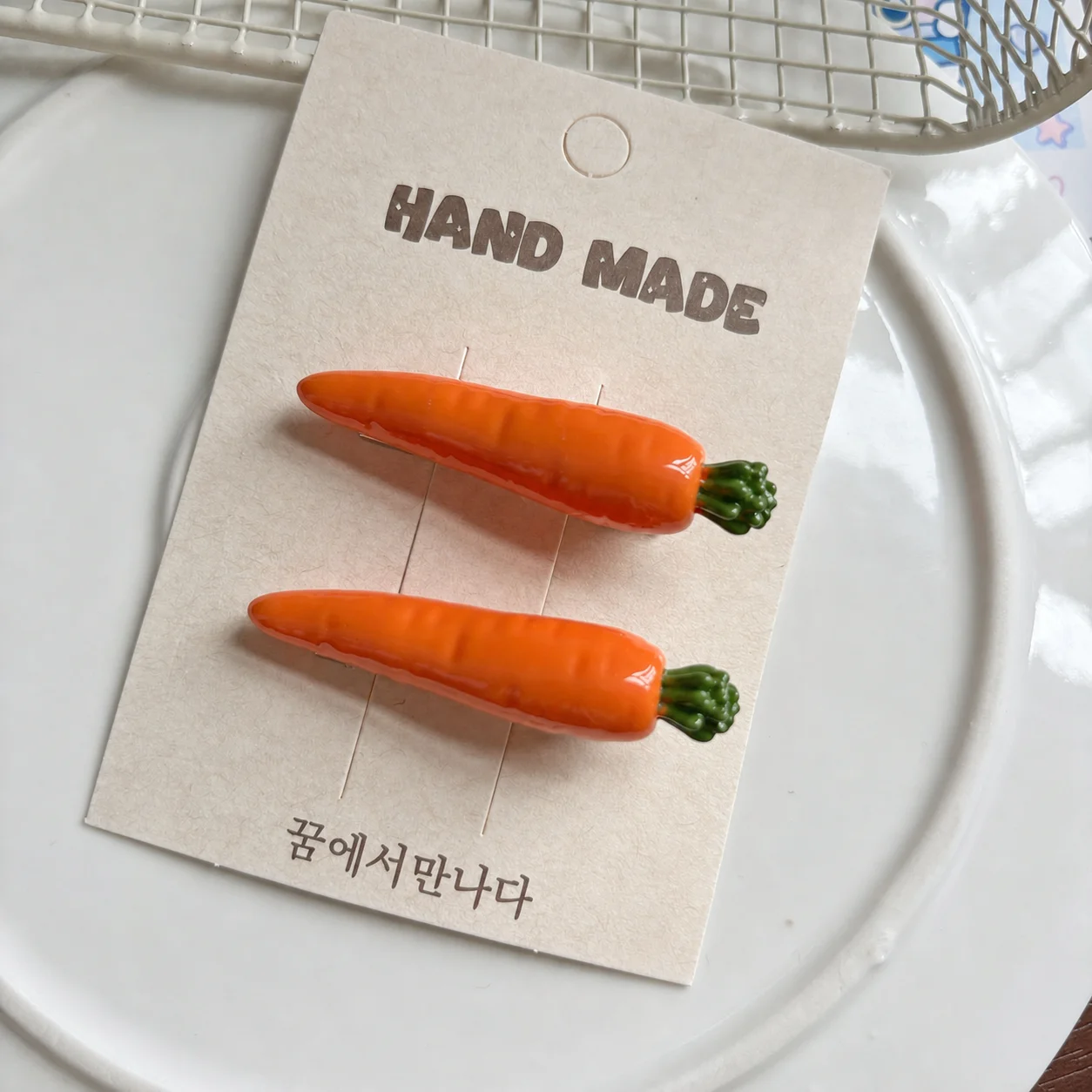 Side Bb Hairpin Handmade Resin Metal Hairpin Bb Hair Clip Sweet Corn Hairpin For Shopping Friend Gatherings Hair Decoration